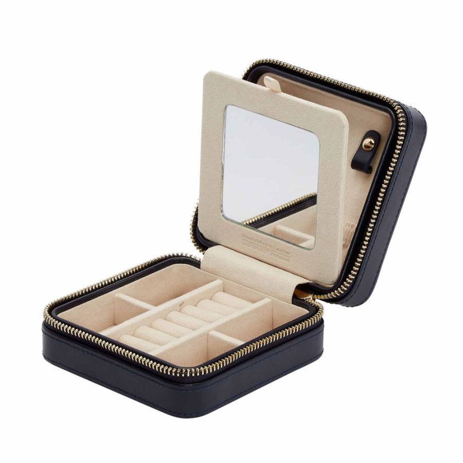 Maria Navy Small Zip Case