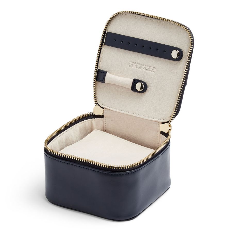 Maria Navy Zip Jewellery Cube