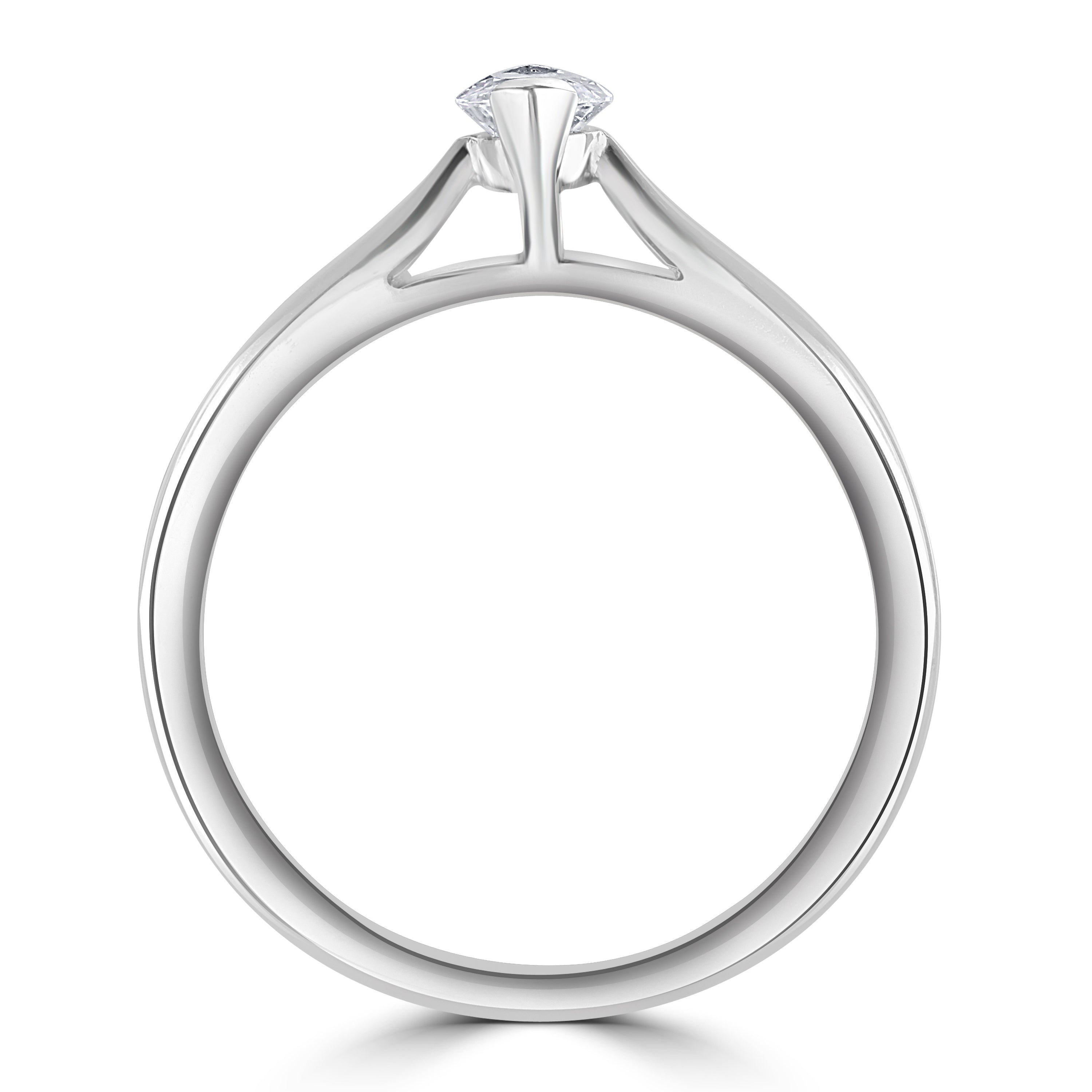 0.36ct Diamond Marquise Cut Solitaire Platinum Ring