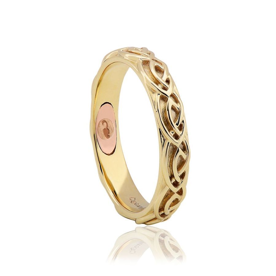 9ct yellow and rose gold 5mm Annwyl Celtic Ring