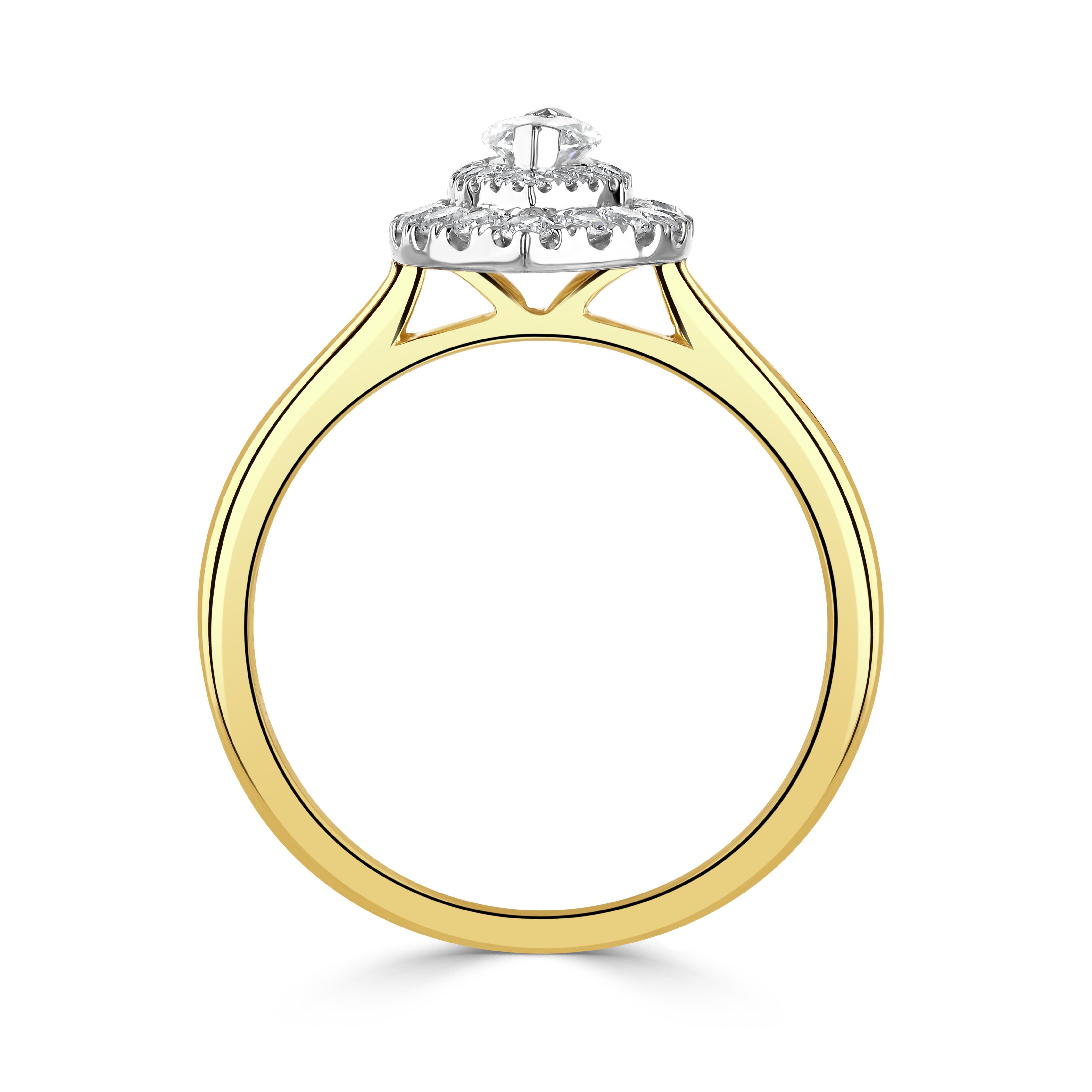 18ct Gold Diamond Cluster Ring
