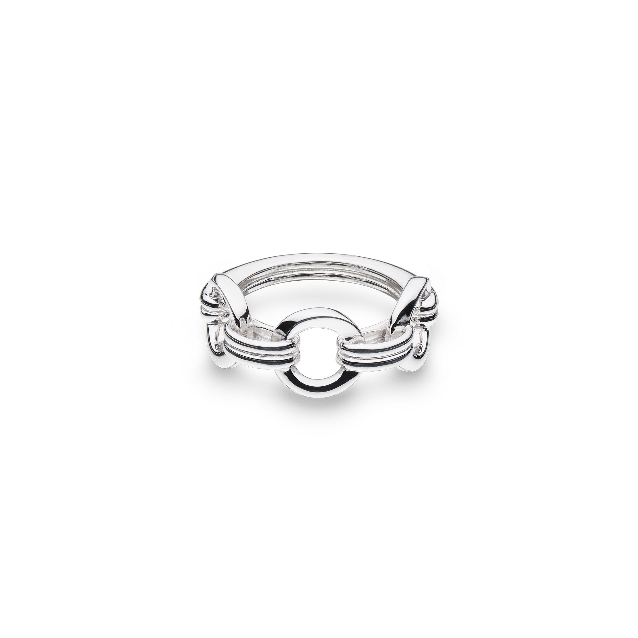 Silver Bevel Unity Ring