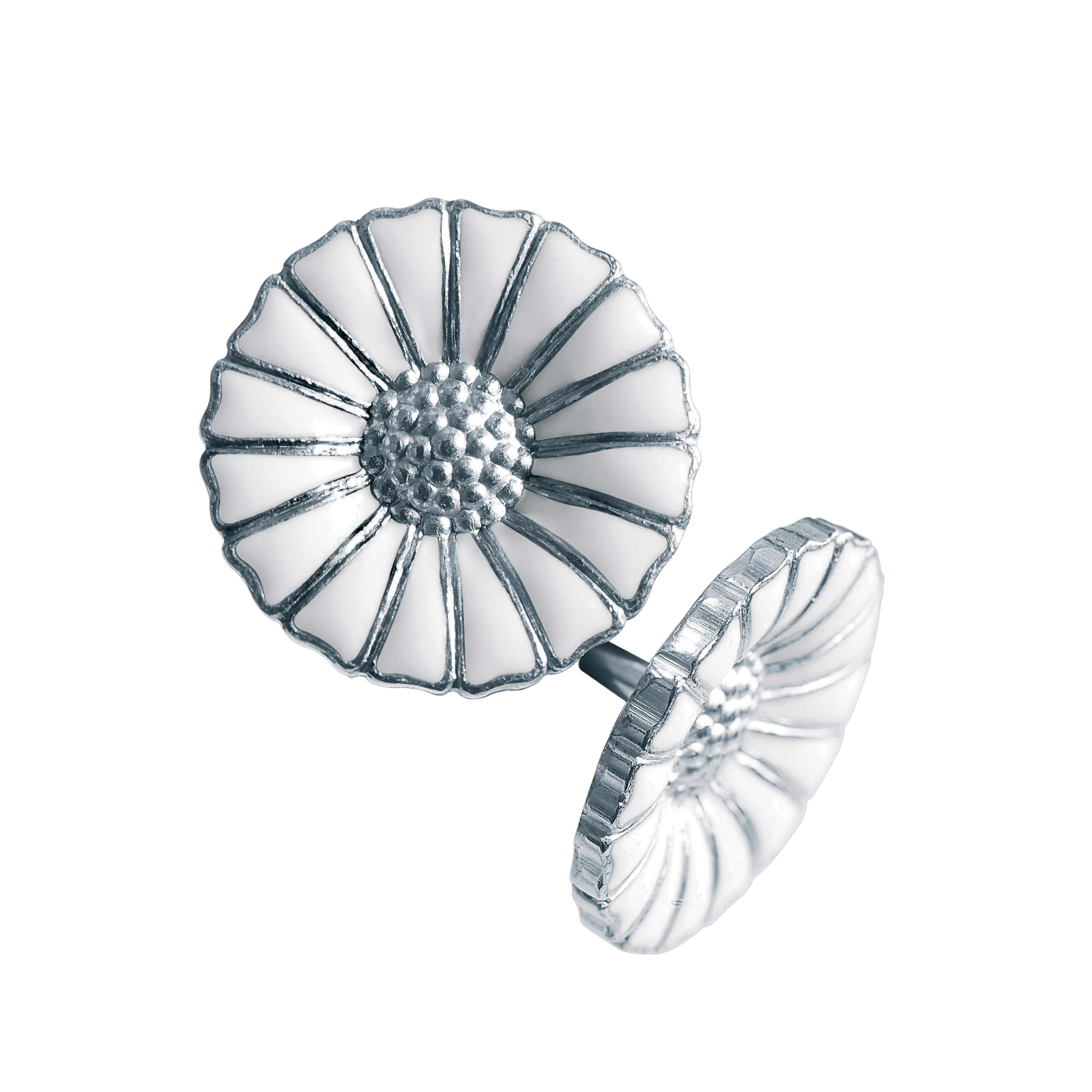 Silver Daisy Stud Earrings