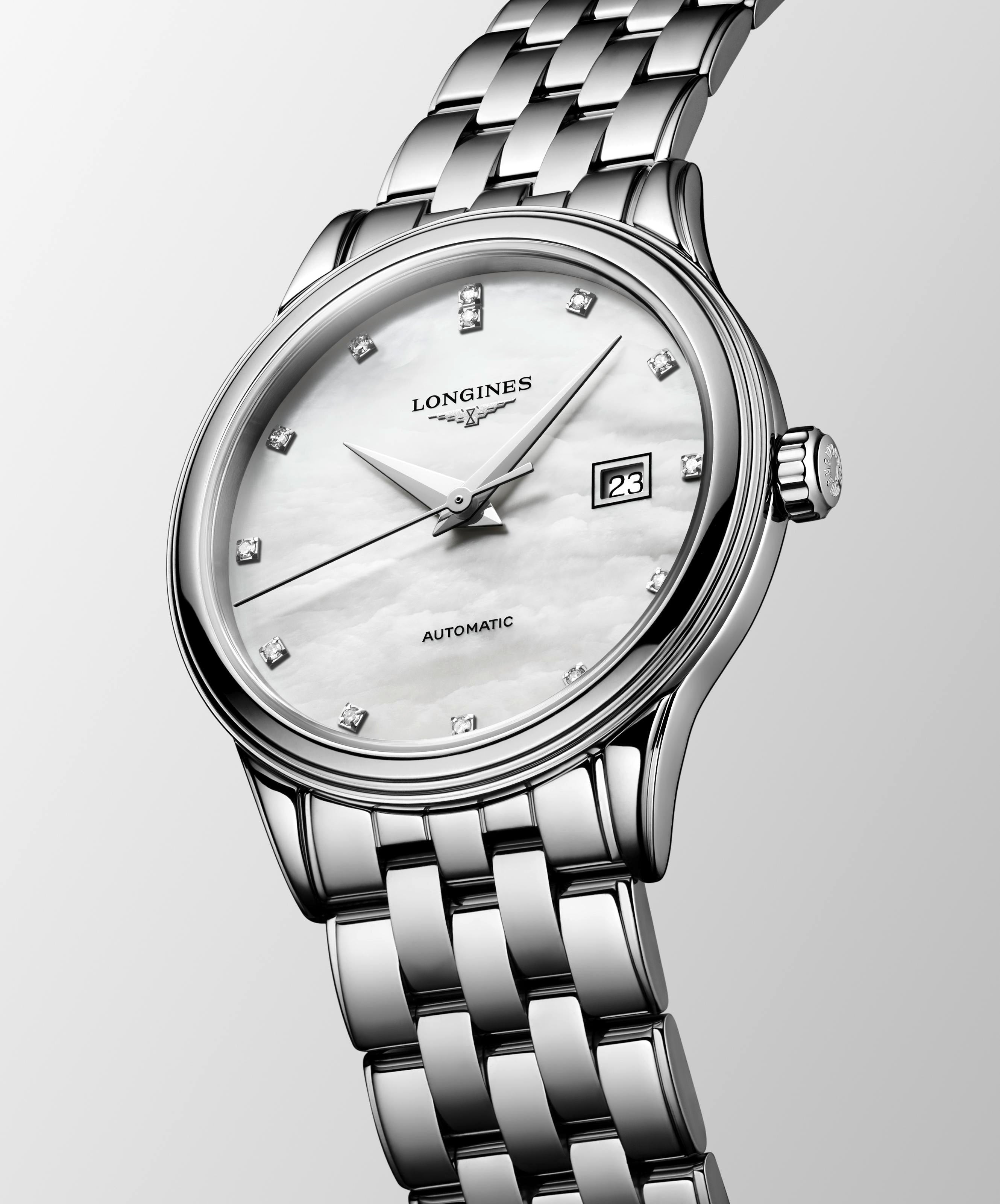 Flagship White Mother of Pearl diamond set dial
