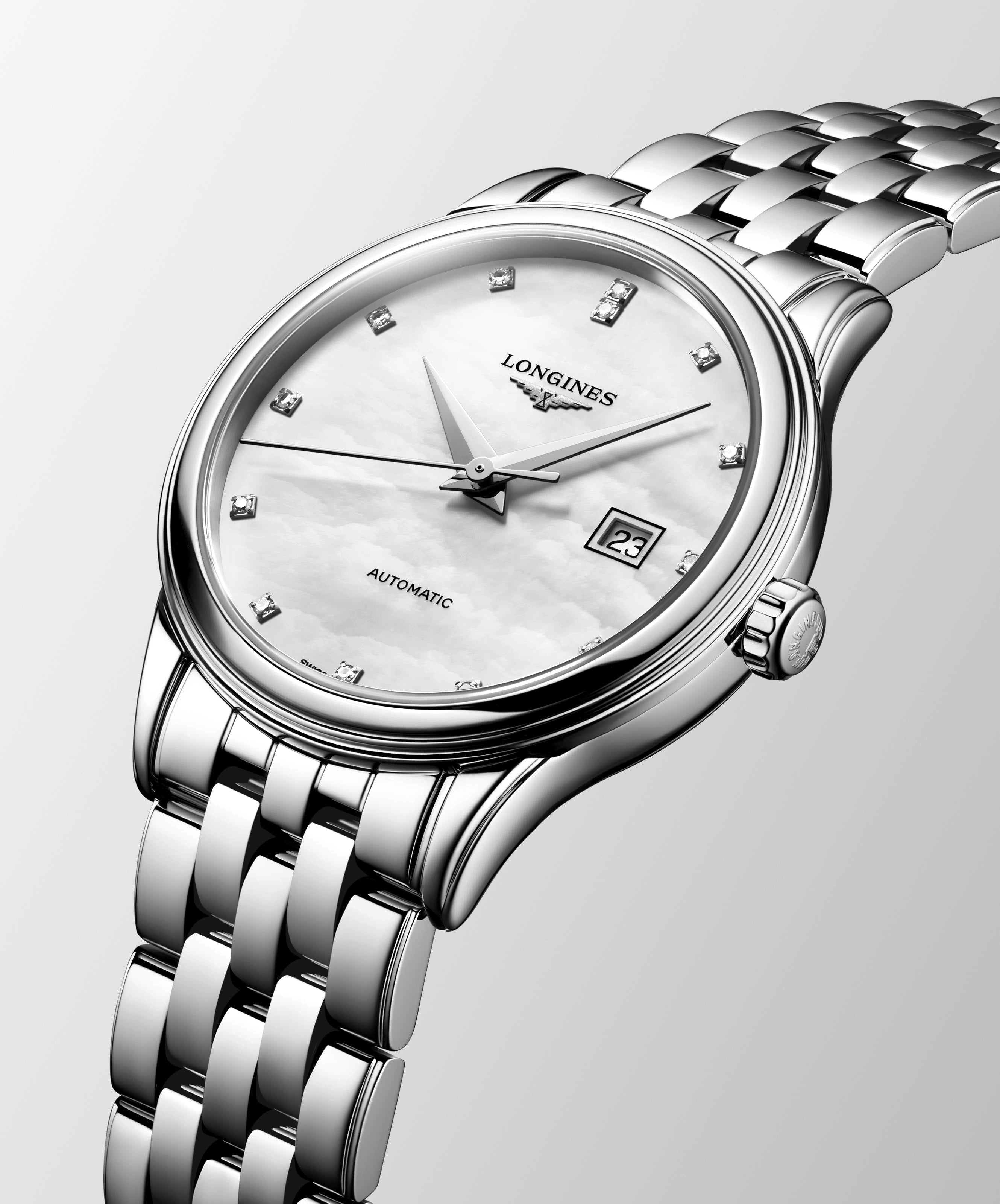 Flagship White Mother of Pearl diamond set dial