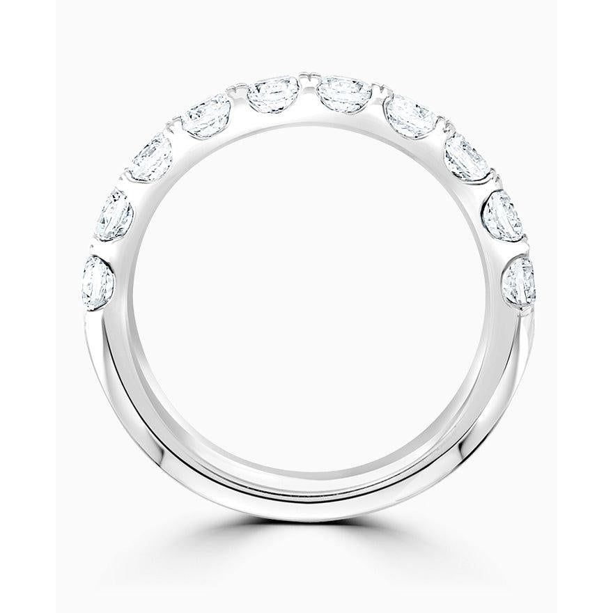Platinum Diamond half eternity ring