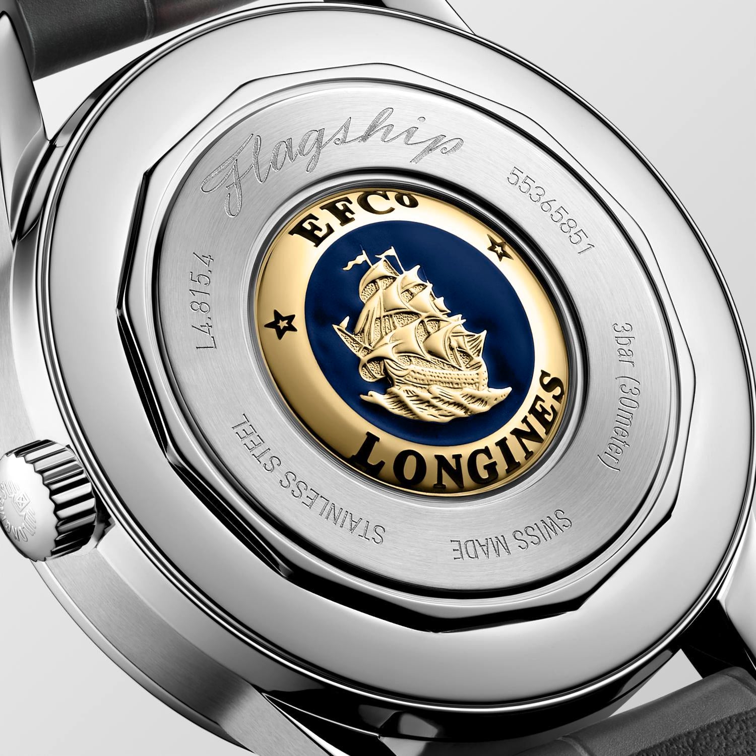 SS Flagship Heritage Anthracite Moonphase strap