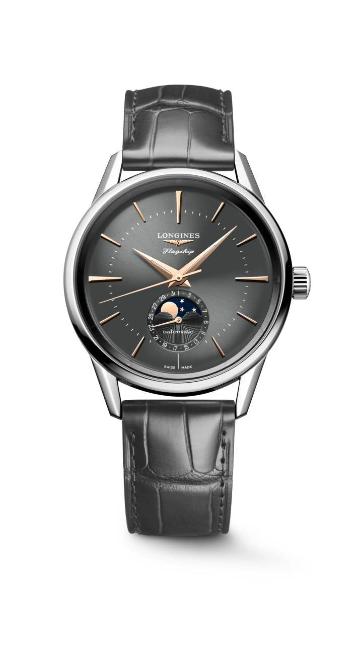 SS Flagship Heritage Anthracite Moonphase strap
