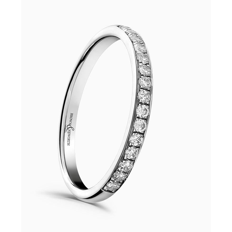 0.20ct Platinum Dia set court
