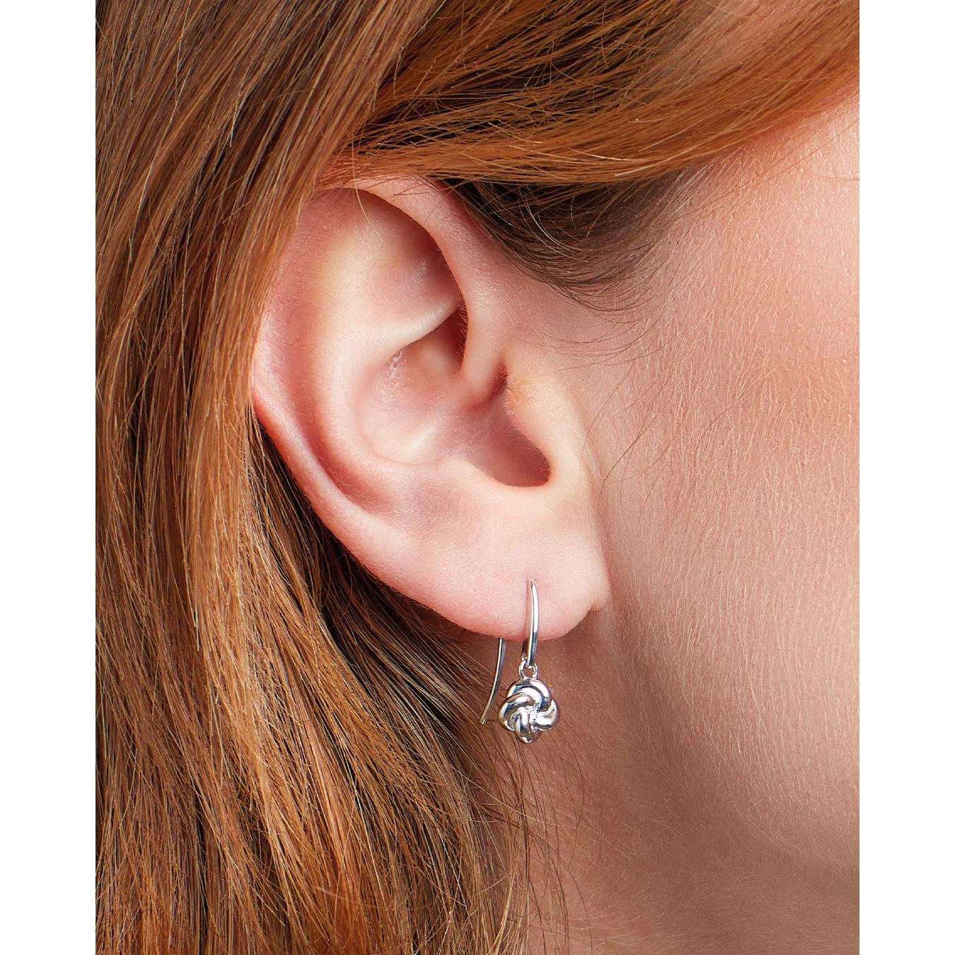 KH Silv Marina Tide Knot Drop Earrings