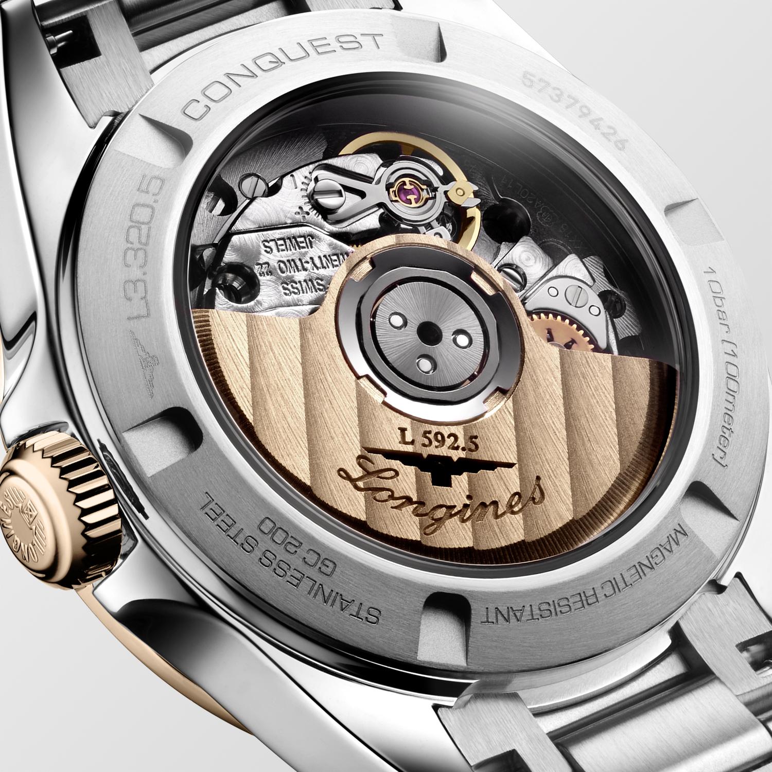 Conquest GRN dial RGold Bezel