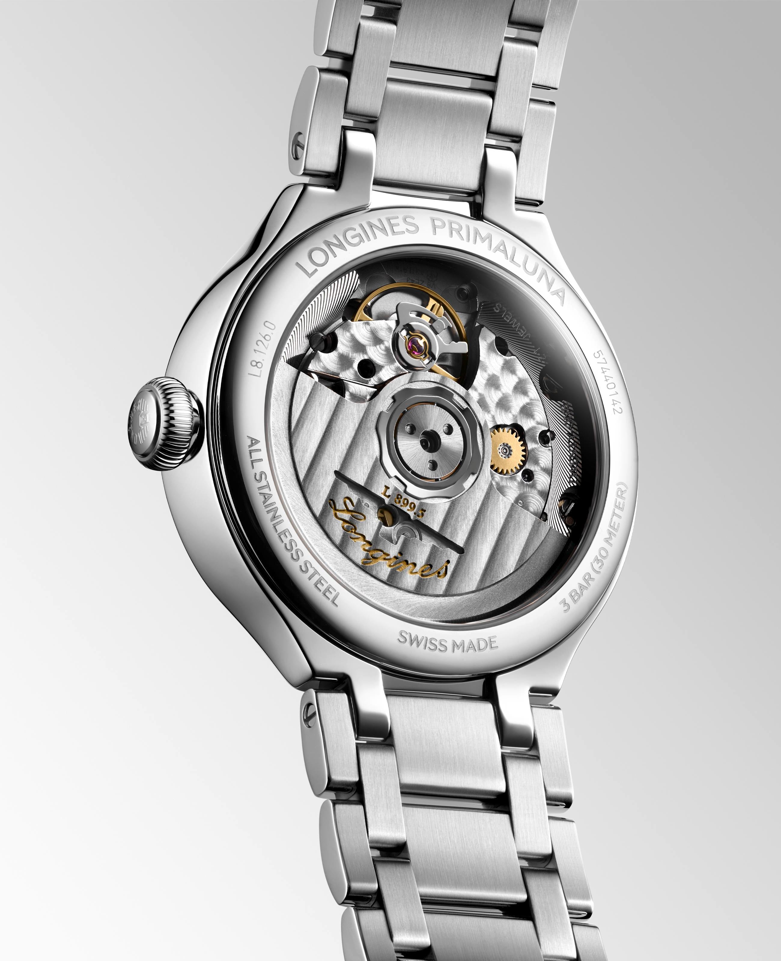 PrimaLuna moonphase Diamond Bezel Watch Bracelet.