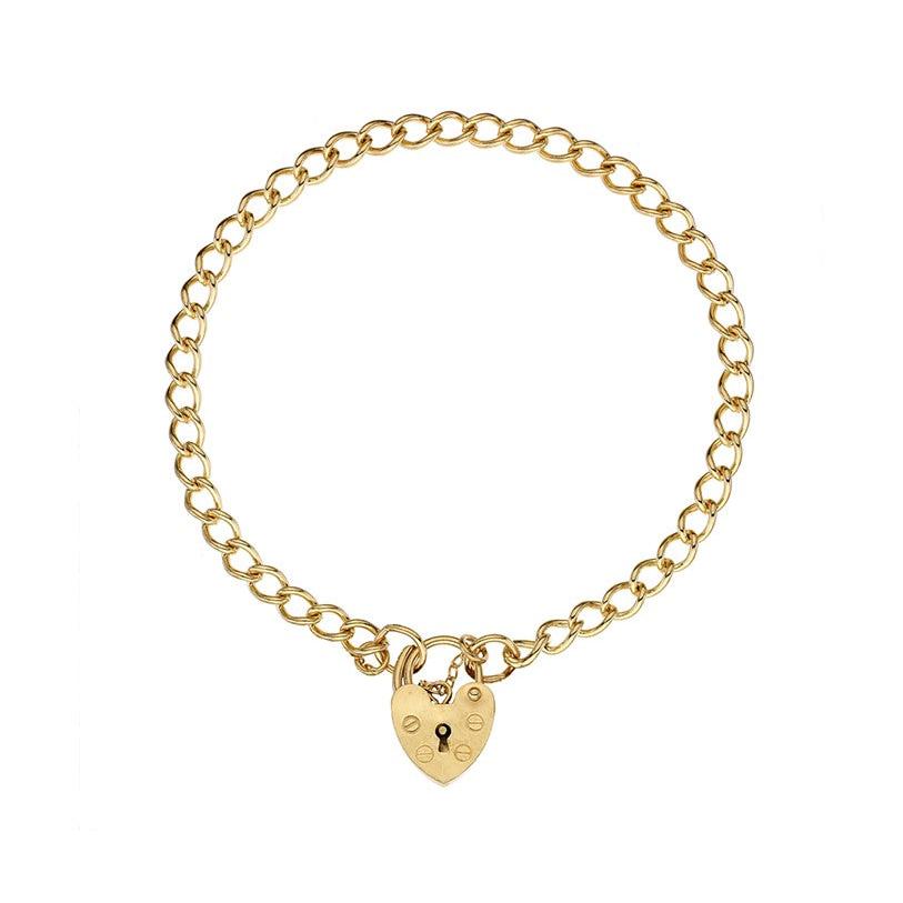 9ct Yellow Gold 39/6 Curb Charm Bracelet
