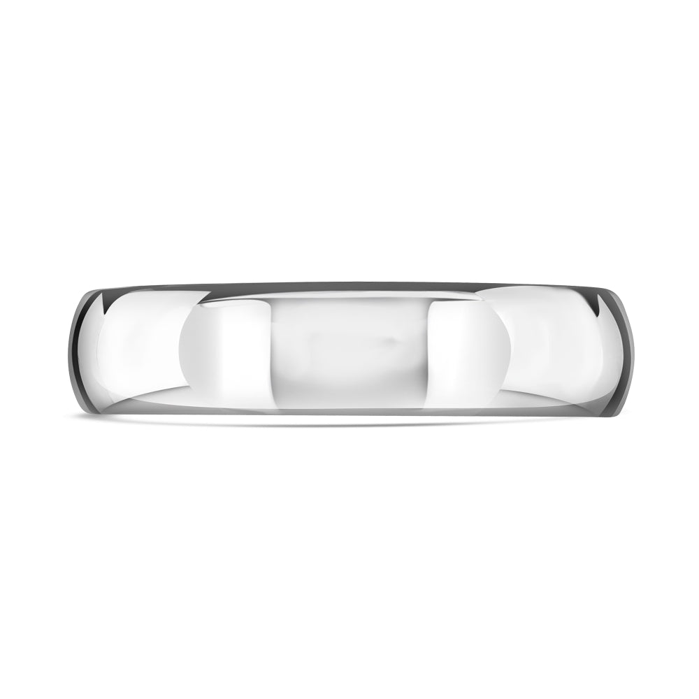 Platinum 5mm Medium Court Wedding Band