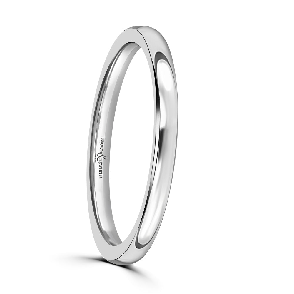 Platinum 2mm Heavy Court Band