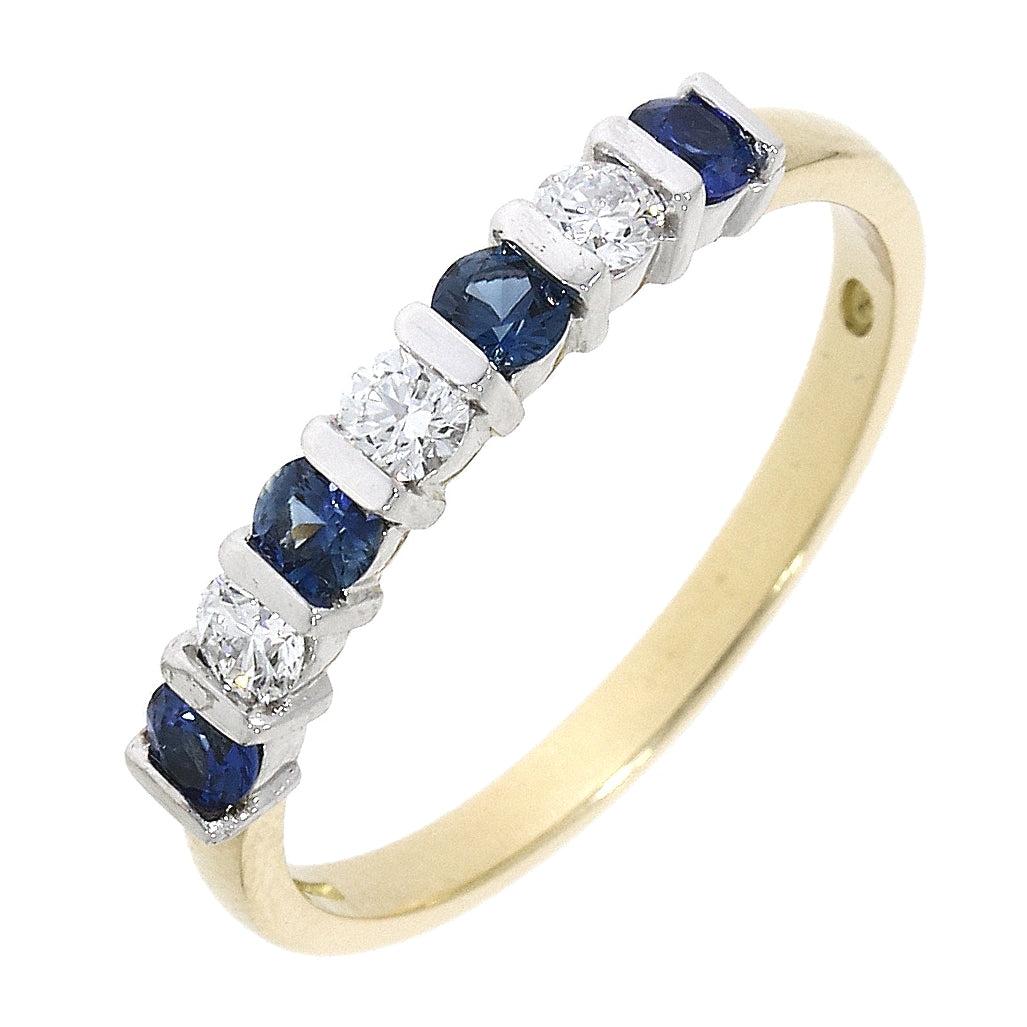 18ct Gold Sapphire & Diamond Ring