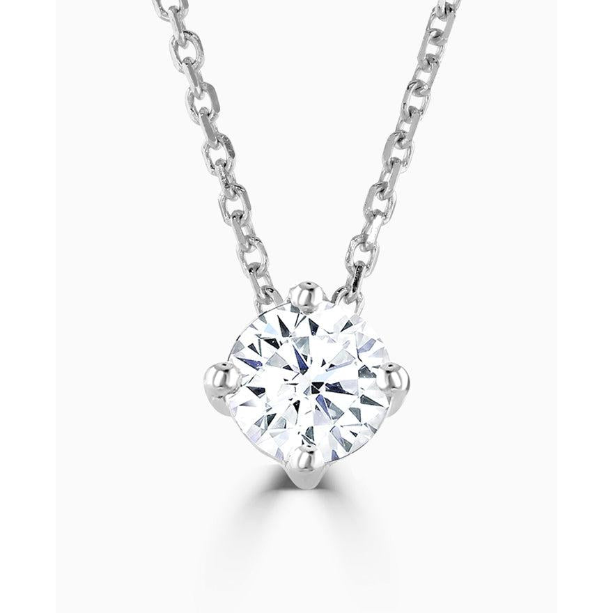 18ct Gold GIA Certificated 0.31ct Diamond Pendant