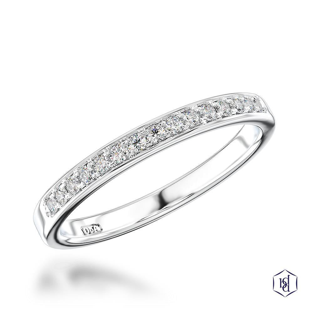 Memoire Classic Round Brilliant Cut Platinum Bridal Diamond