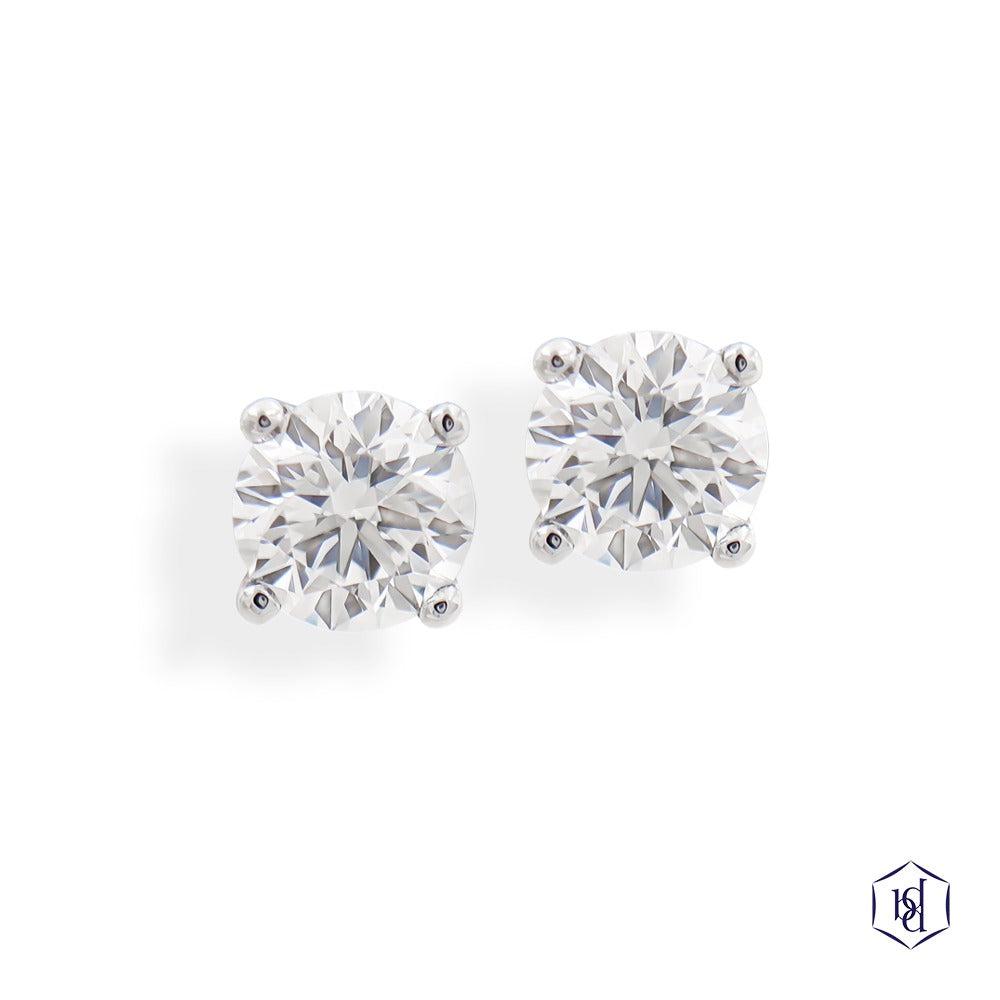 Platinum Windsor Classic Diamond 0.40ct Stud Earrings