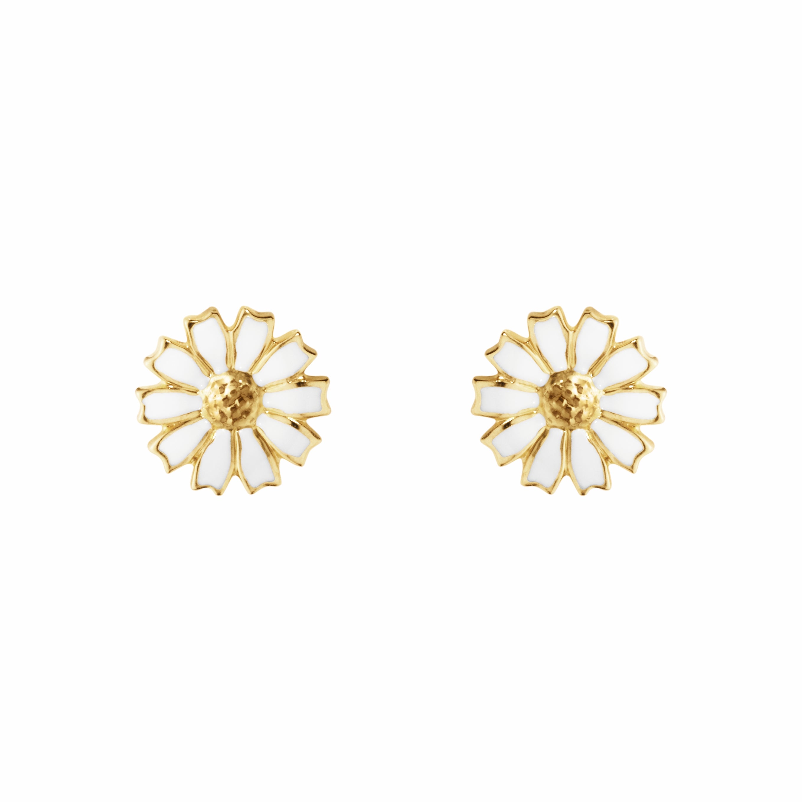 Silver Daisy Earstuds