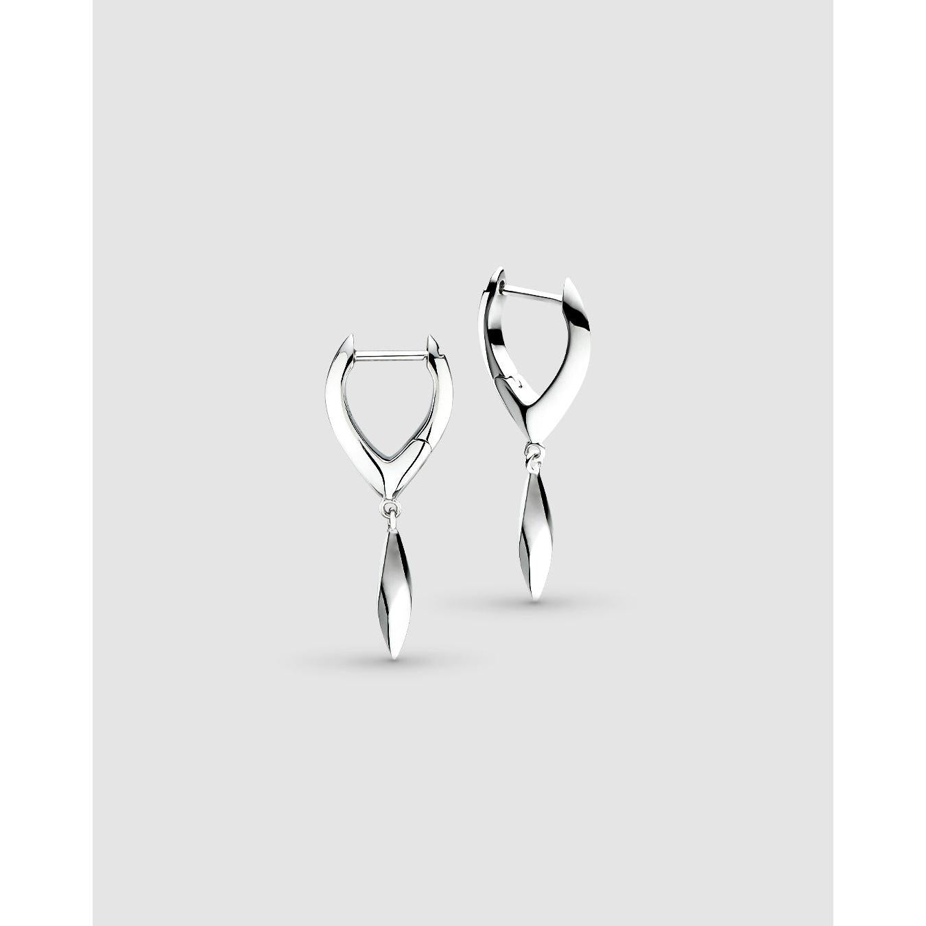 Silver & Rose Gold Plated Alicia Grande Drop Earrings