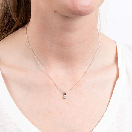 4 Claw Set 0.25ct Zirconia Necklace