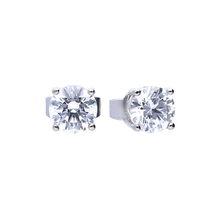 CZ 4 Claw Stud Earrings 0.75ct