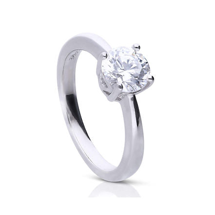 4 Claw Set 1.5ct Zirconia Ring