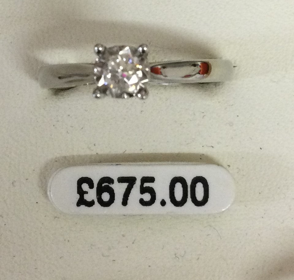 9ct White Gold 1dia Starlight