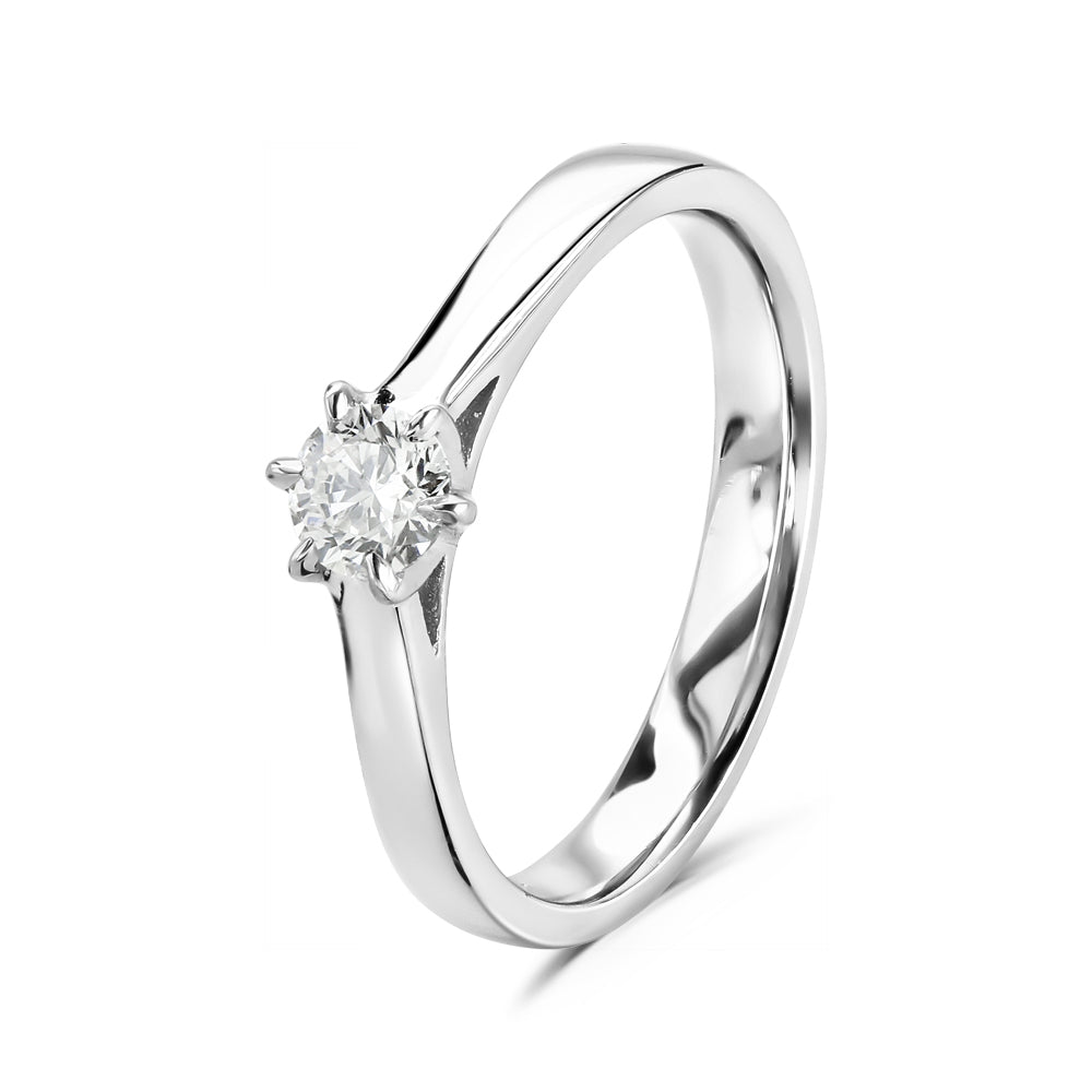 Platinum Solitaire Diamond Ring