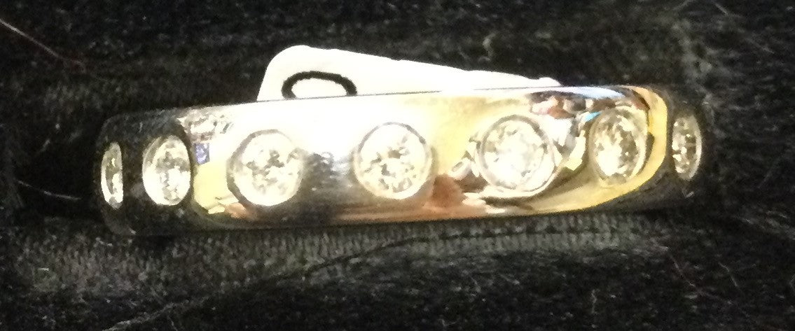 18ct White Gold 7 Dia Ety/Wed