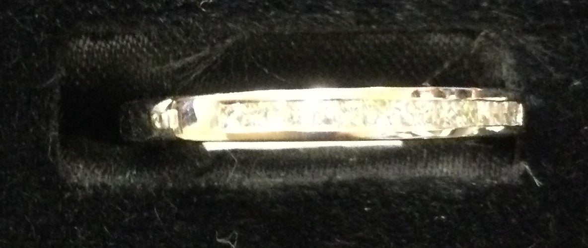 18ct white gold 15 diamond Truly bridal band