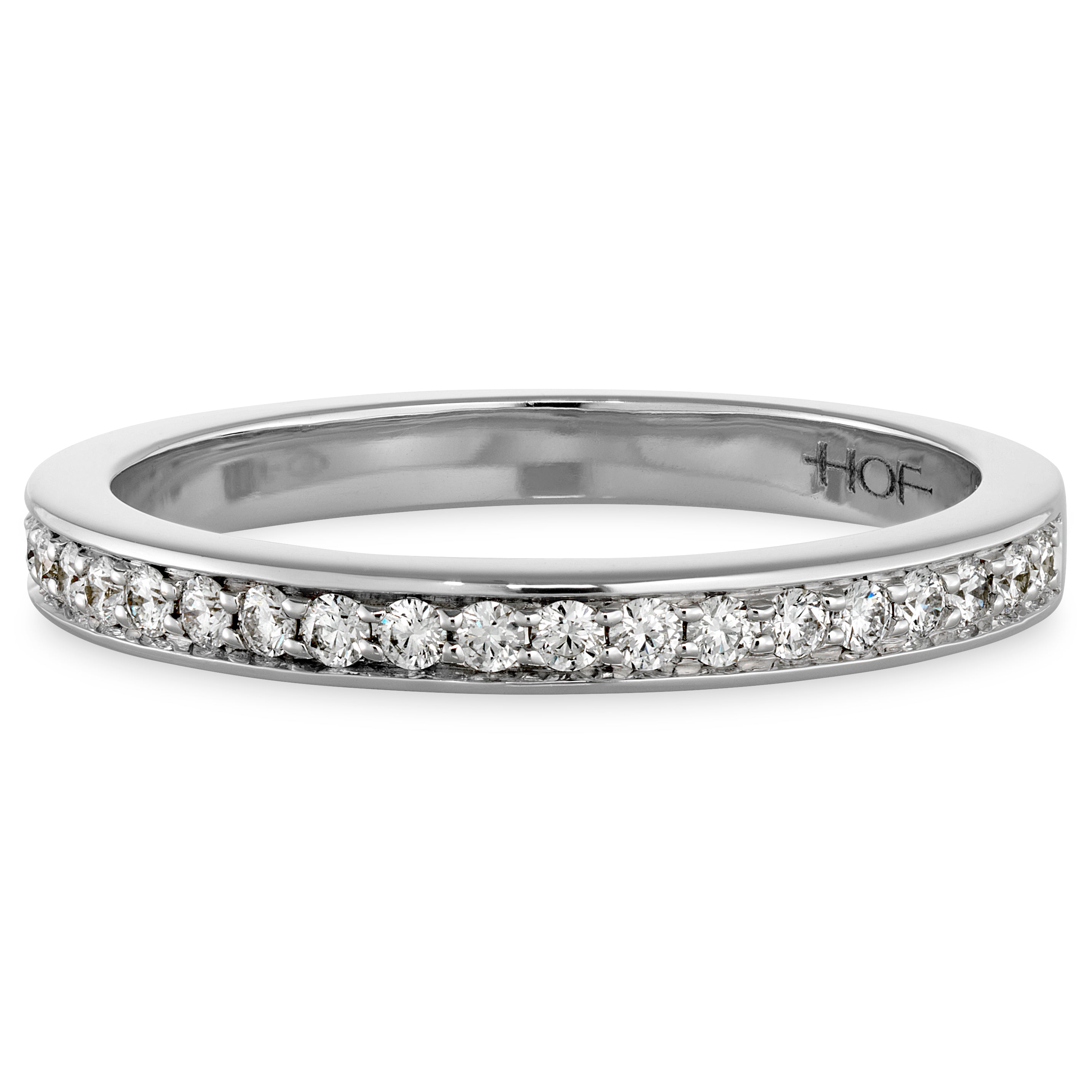 0.22ct Enticement Round Brilliant Cut Diamond Channel Set 18ct White Gold Eternity Ring