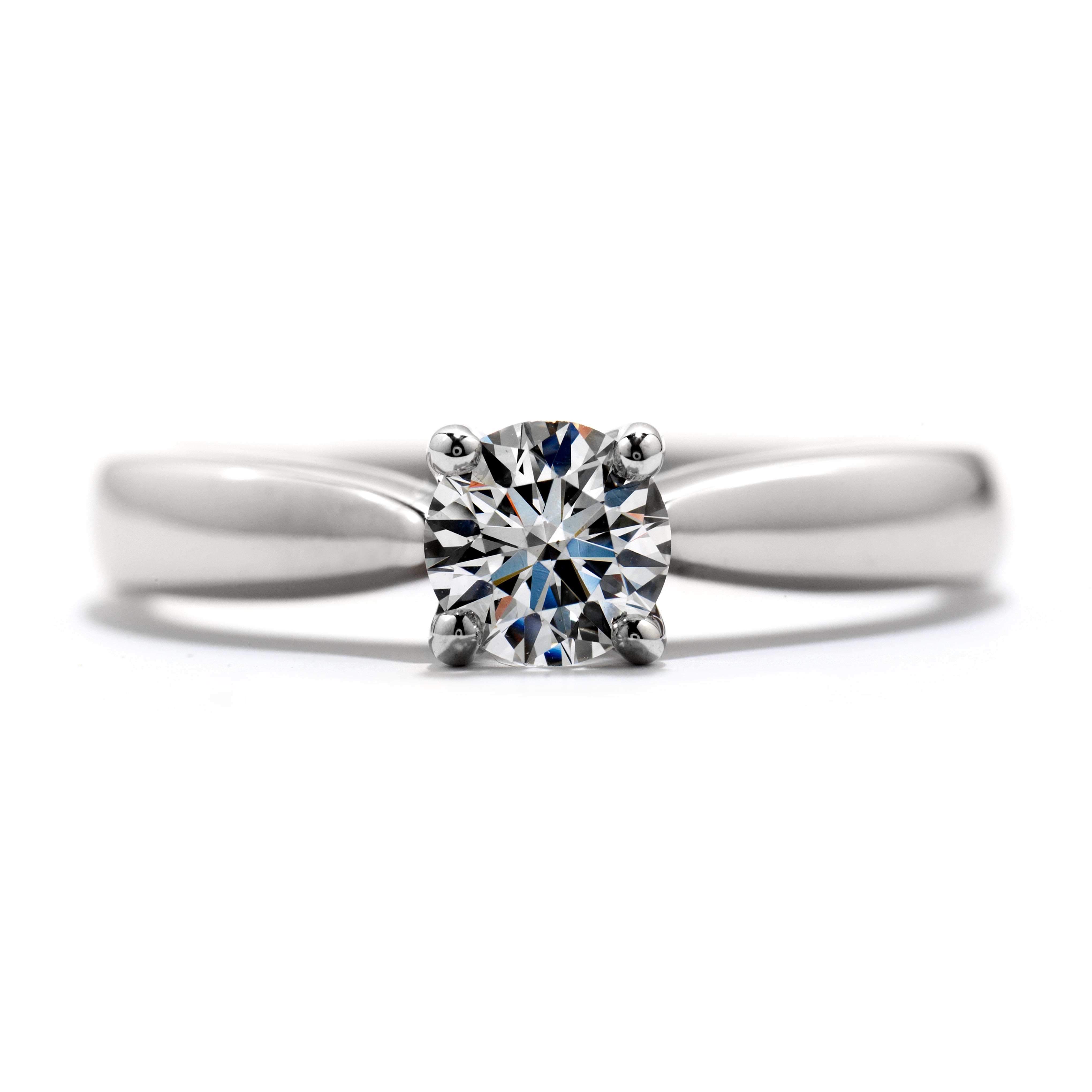 0.26ct Pure Bridal Diamond Solitaire 18ct White Gold Ring