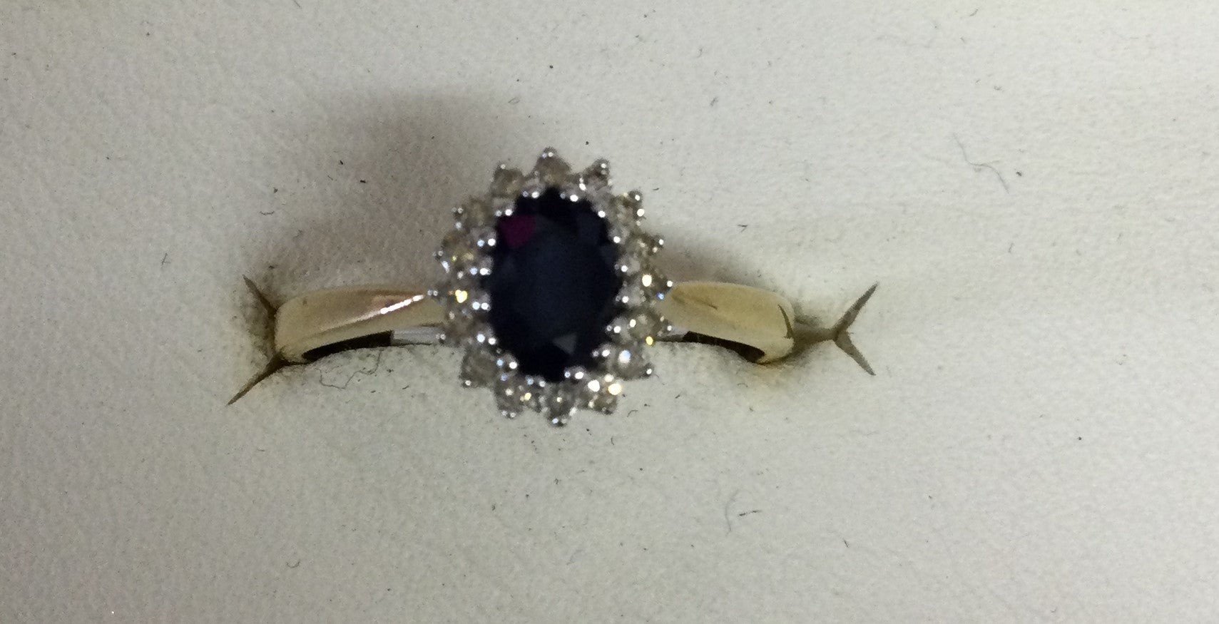 9ct gold 1 Ov Sa-16di Claw