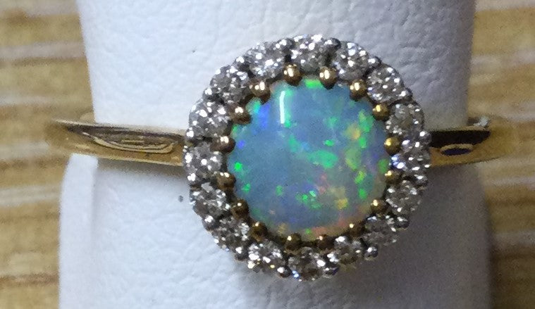 9ct gold  Rndopl/16dia