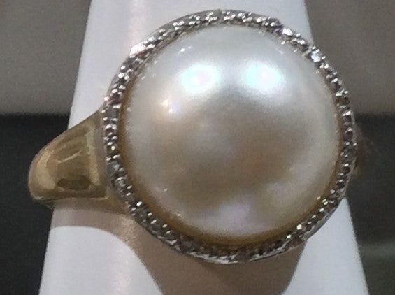 9ct Yellow Gold Wmabe/Dia -Clust