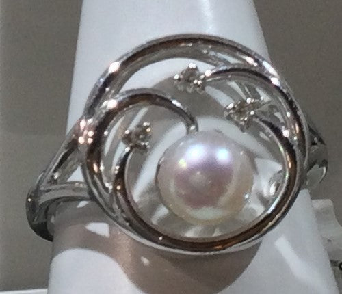 9ct White Gold Cfwp/3dia Circle