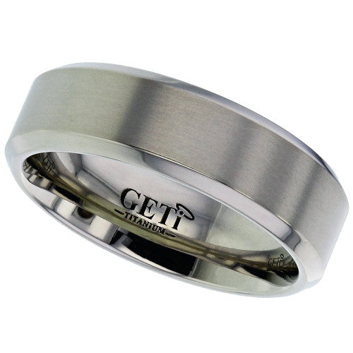 Ti Flat Profile Band 4mm