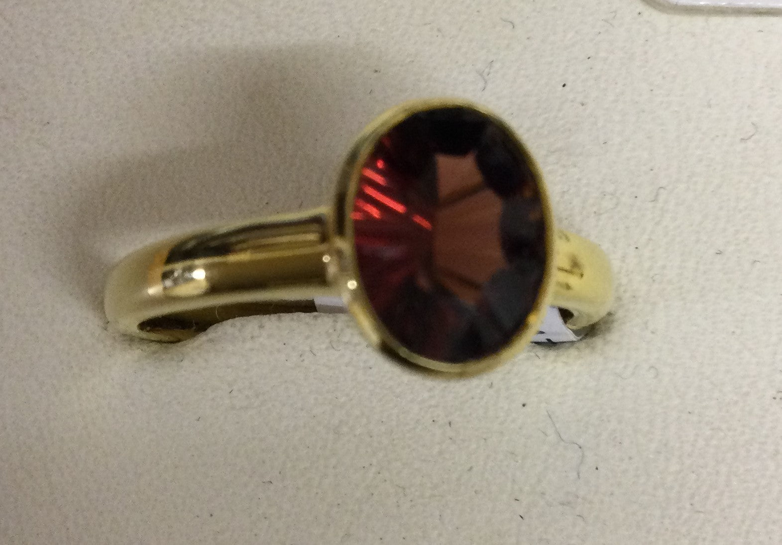 18ct Gold Ov Garn R/O