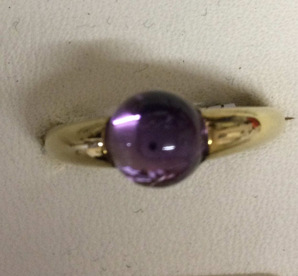 9ct Yellow Gold  Cab Ameth