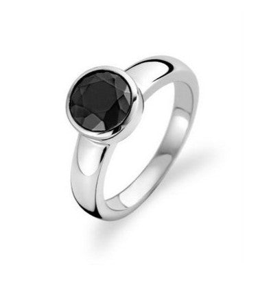 Silver Blk Cz 1/2 Bzl Set