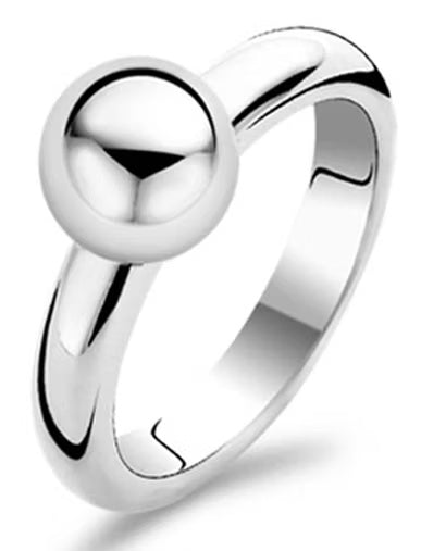 Silver Ball  Rnd  Ring