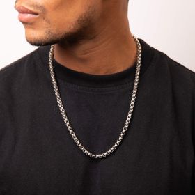 Fred Bennett Stainless Steel Large Link Belcher Necklace