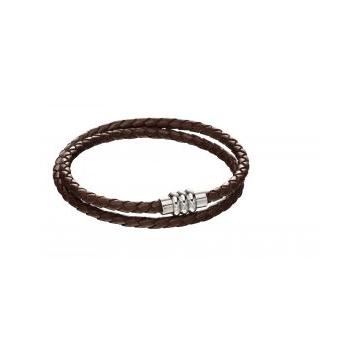 Ss/Brn Lthr Wrap Round Br