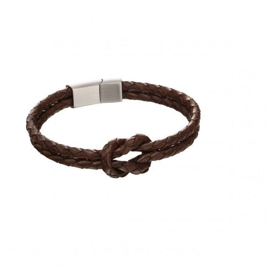 Ss/Brn Dbl Row Knot Br