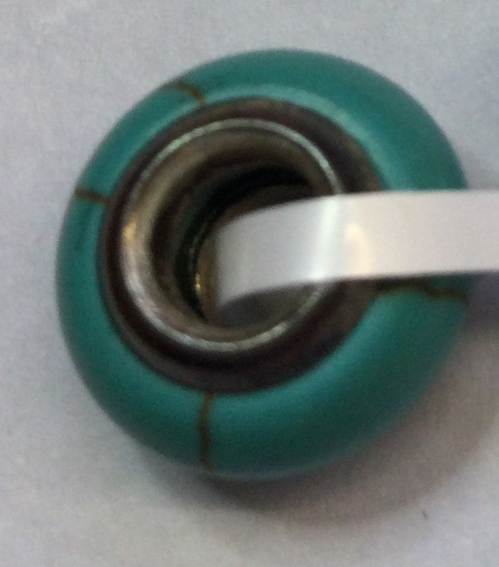Dyed Blue Magnesite Rnd