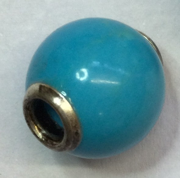 Dyed Blue Magnesite Rnd