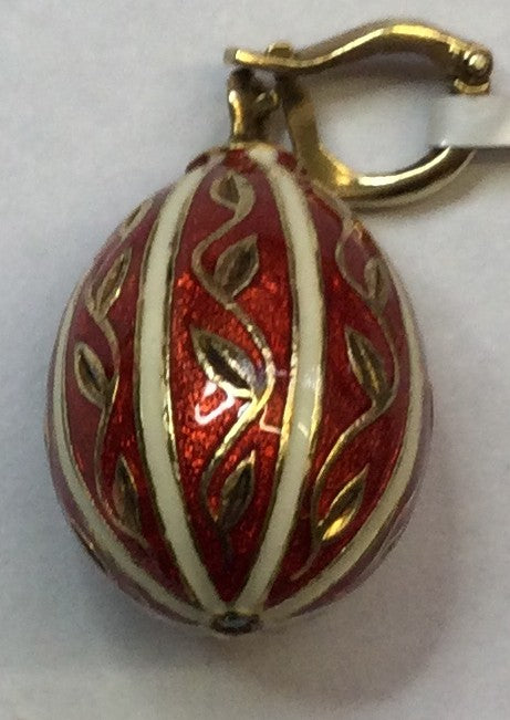 Gld On Silver Red Enam