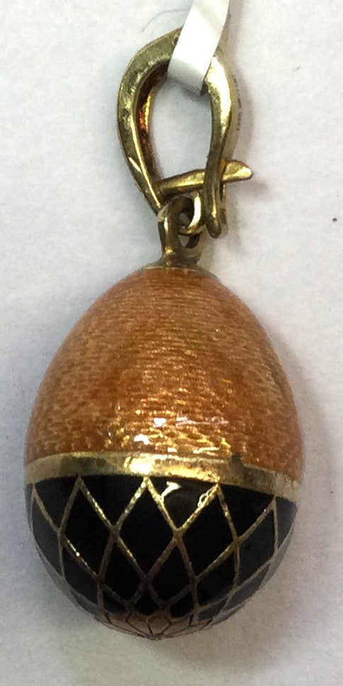 Gld On Silver Orange Enam